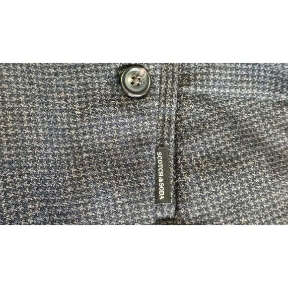Scotch & Soda Amsterdam Brown Houndstooth Pants Size 33/32 Women's Dress Slacks - Picture 4 of 14
